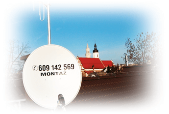 Antena satelitarna zamontowana przez firmę VIDAT z Opola